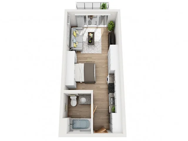 Floor plan Traveler Studio