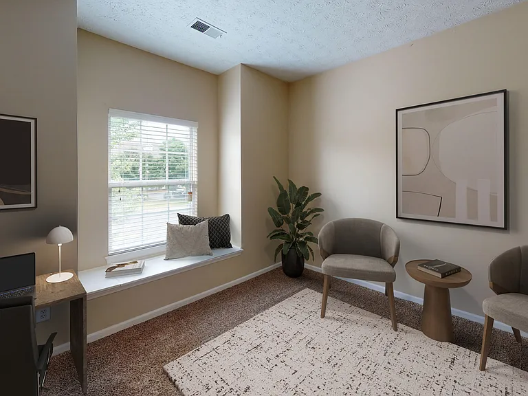 Bedroom with Window Seat