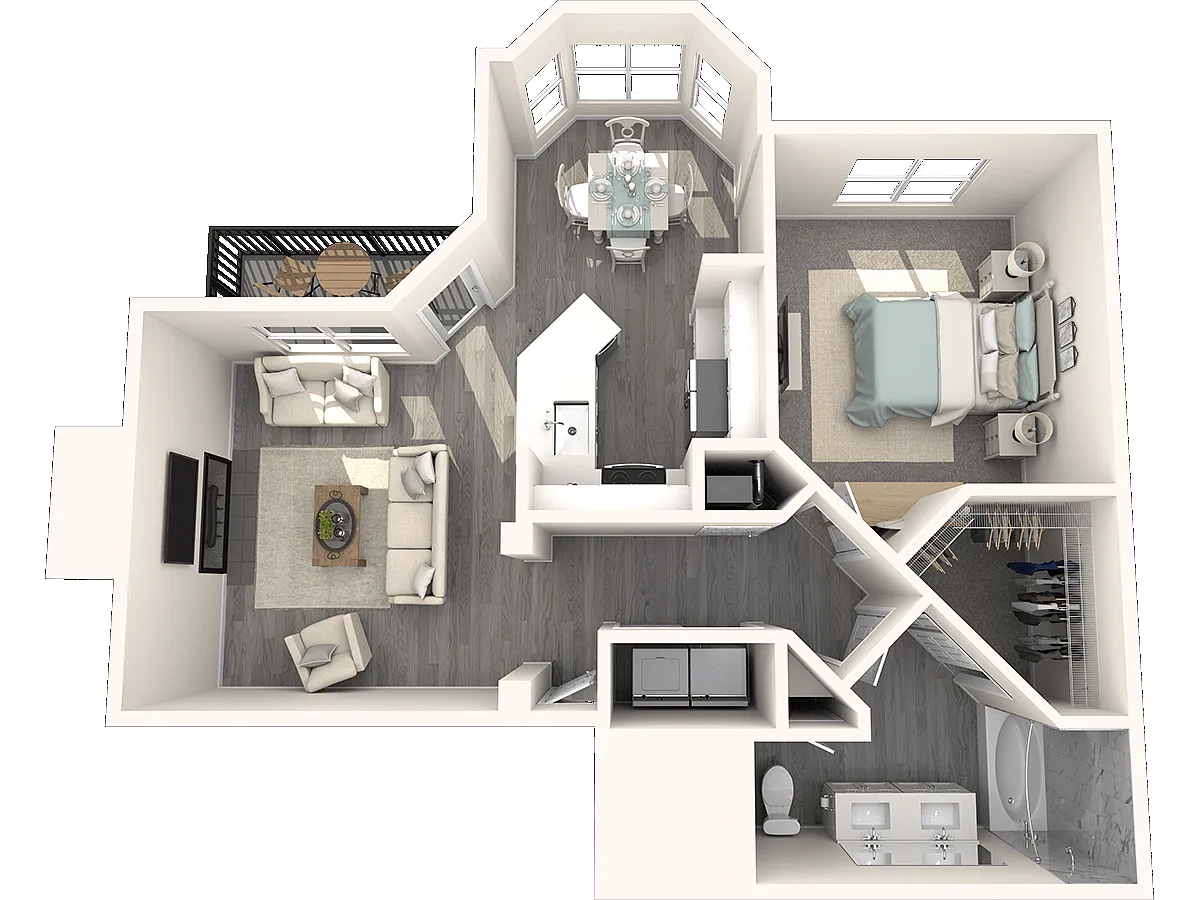 Floor plan 1X1