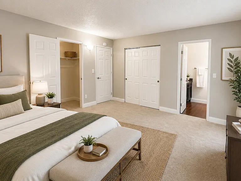 Bedroom (virtually staged)