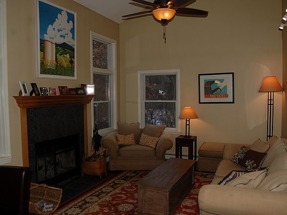 Family Room
						:
						Family room with cathedral ceilings and beautiful fireplace adjacent to kitchen