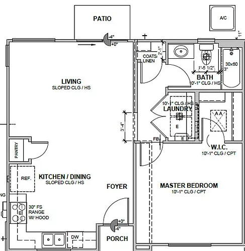 Floor plan Plan 1