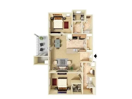 Floor plan B2-1037
