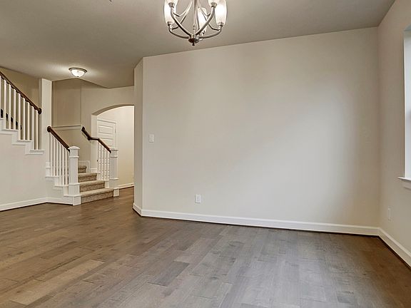 Elegant dining room off foyer