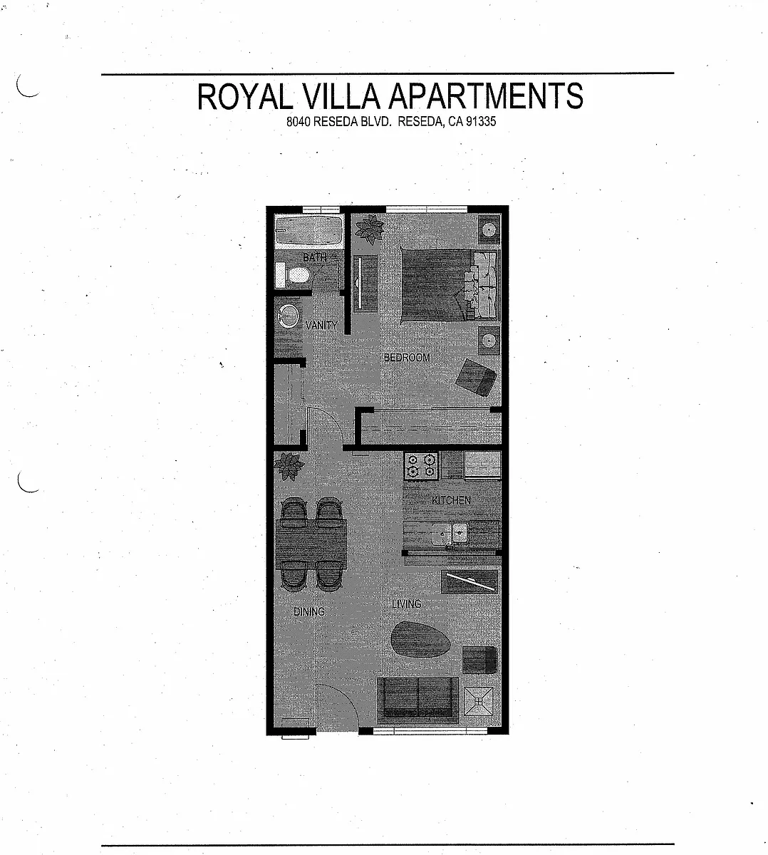 Floor plan 1 Bedroom