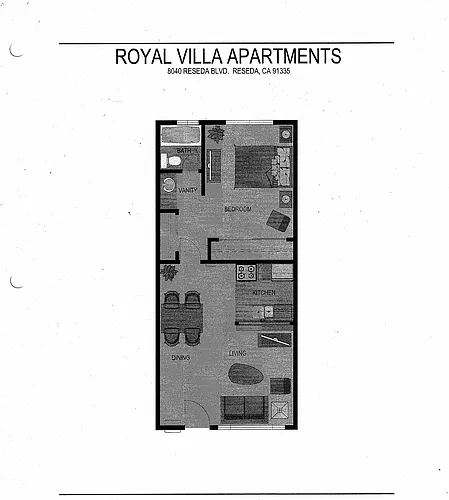 Floor plan 1 Bedroom