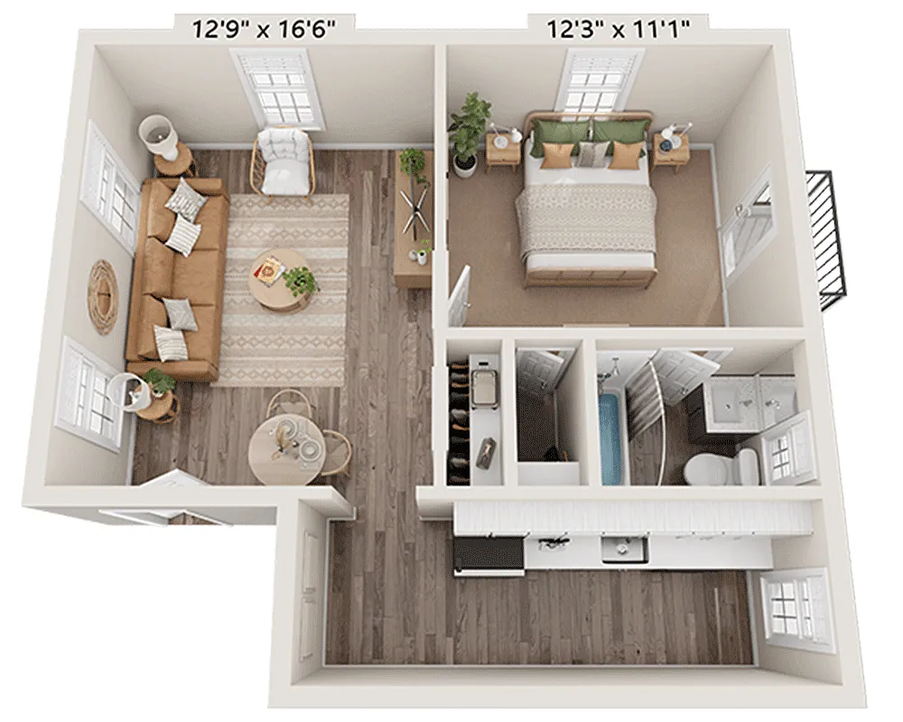 Floor plan Plan A1B