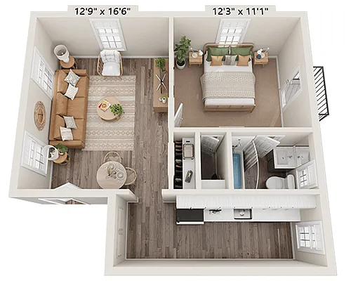 Floor plan Plan A1C