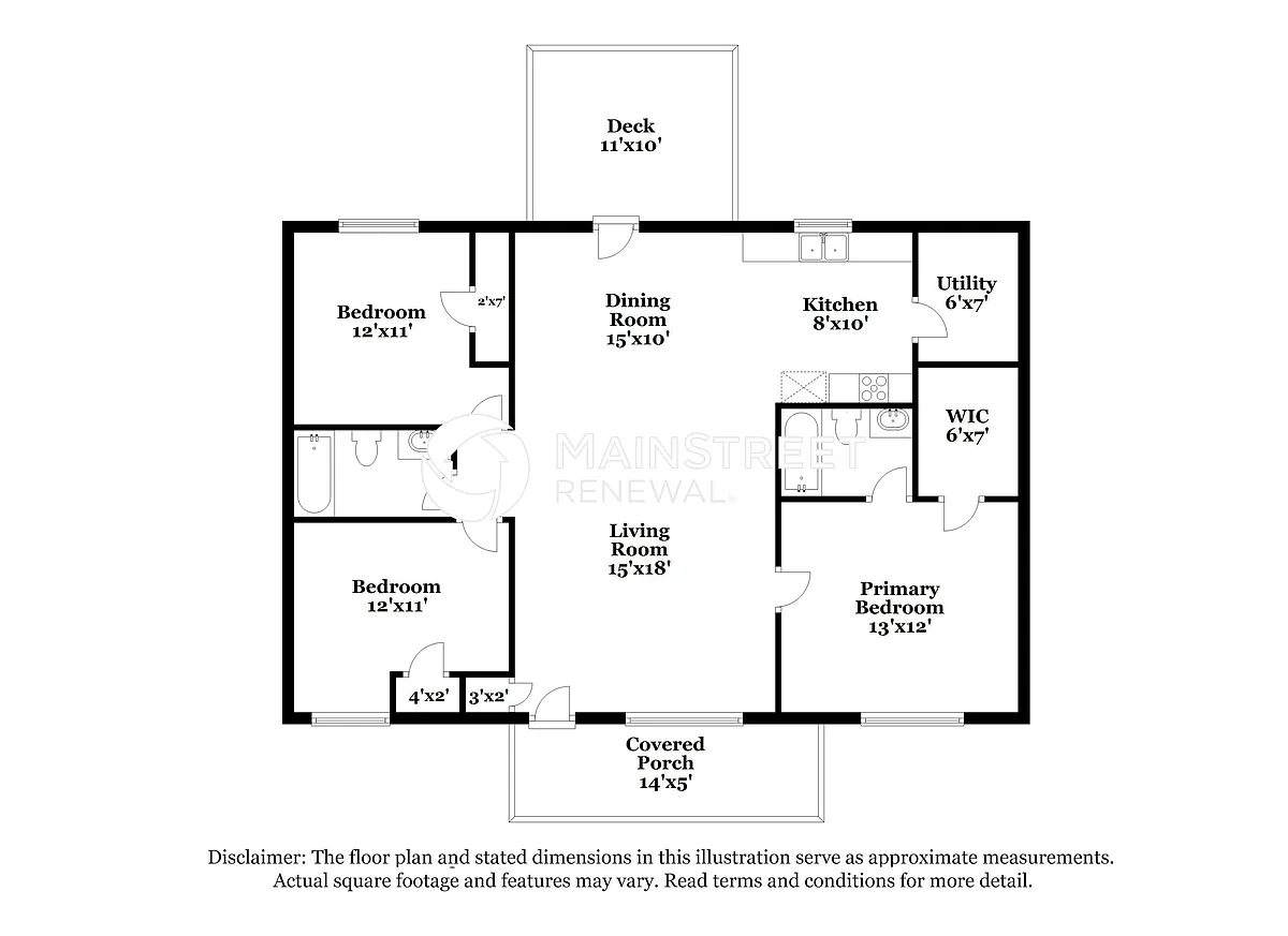 Floor Plan - 1634 N Hamilton St