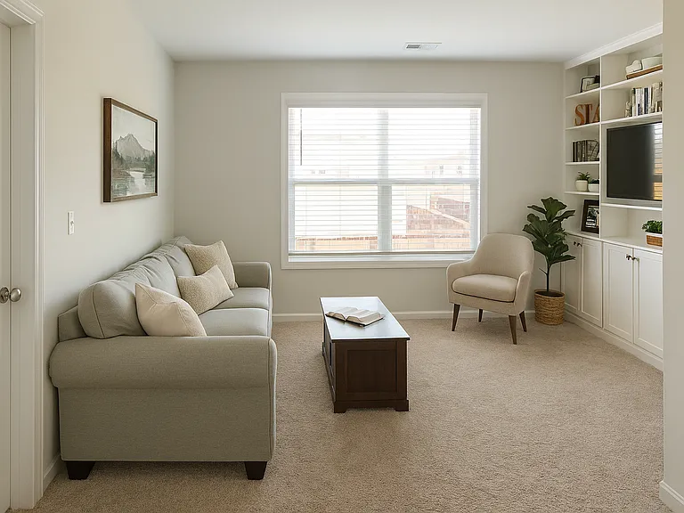 2nd Floor loft with built ins.