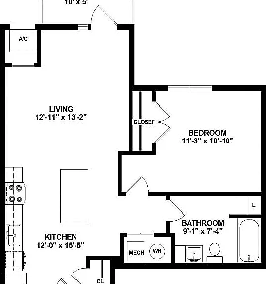 A2 Floorplan with Dimensions A2 Floorplan with Dimensions