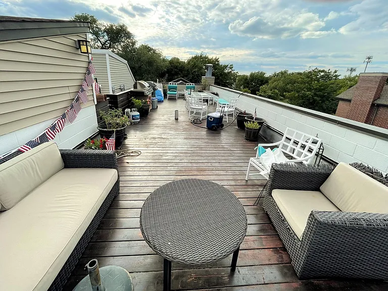 Private rooftop deck