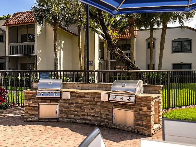 Poolside Grilling Area