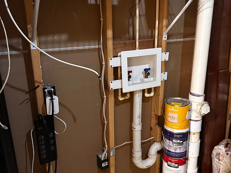 Basement laundry unit.