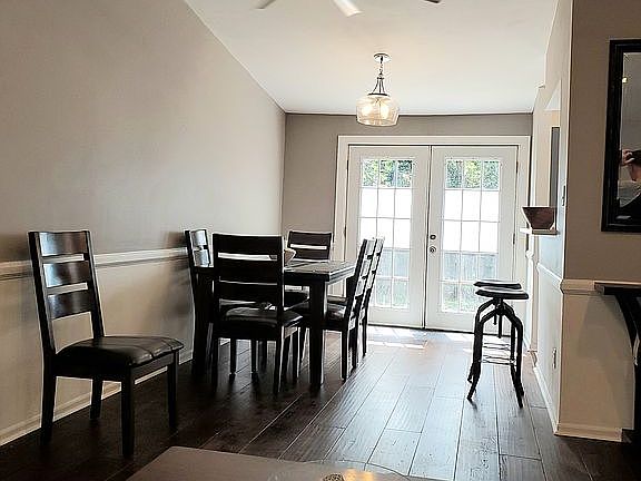 Dining room from living room