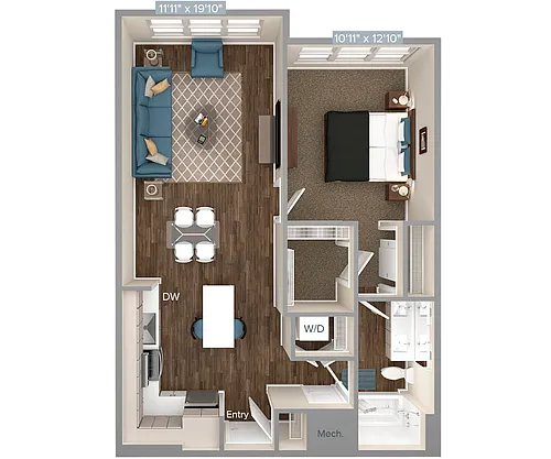 Floor plan A4-D1-722