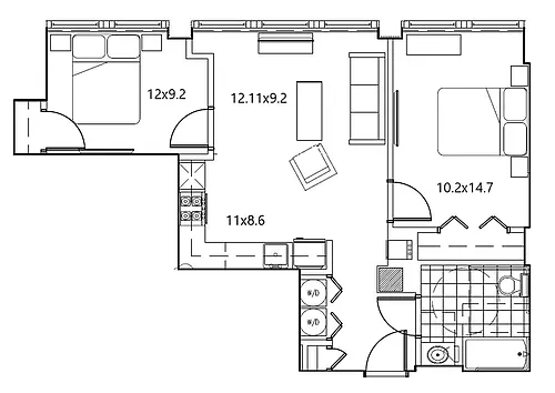 Floor plan PH7