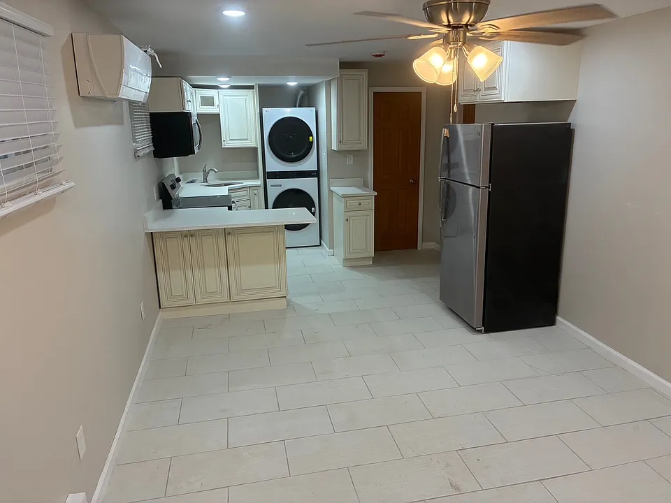 living room and kitchen