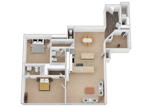 Floor plan The Naples - Renovated