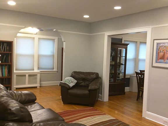 Living room with fireplace