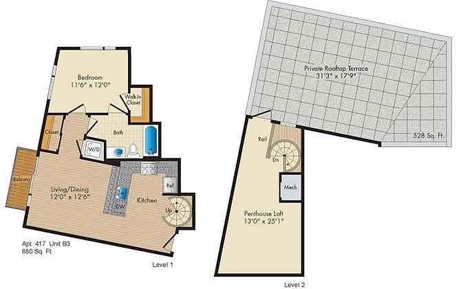 Floor plan Style B3 Penthouse