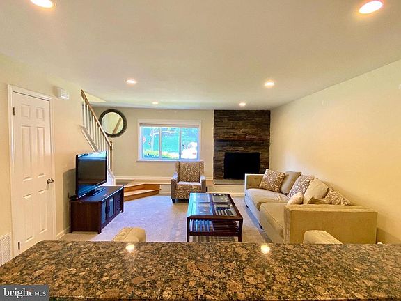 Living room with furniture