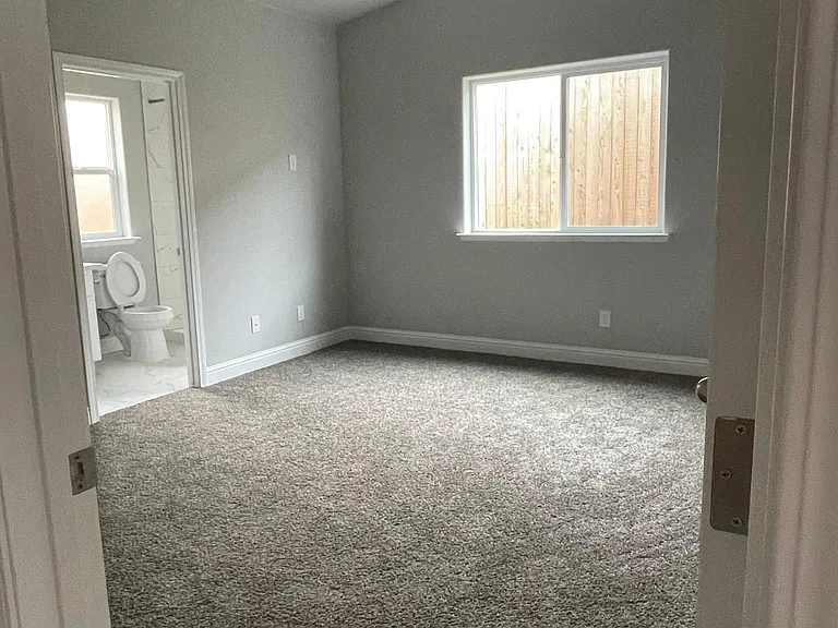 Master bedroom with walk-in closet