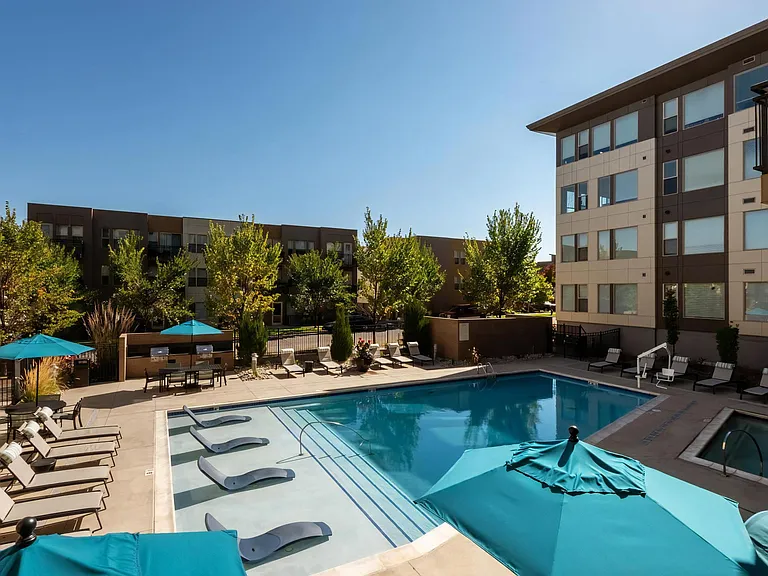 View from Resident Balcony of Swimming Pool