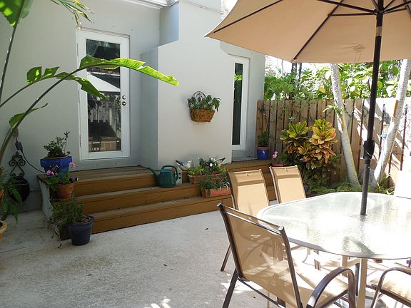 Patio off living room