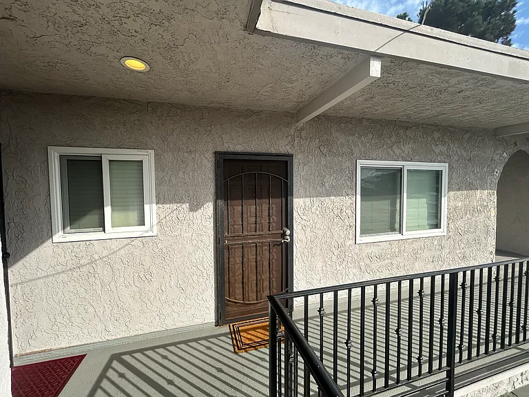 front of unit