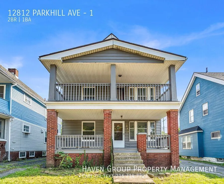 12812 Parkhill Ave | DN, Cleveland, OH 44120 - Spacious 2-bed 1-bath multi-family home! — Photo 1