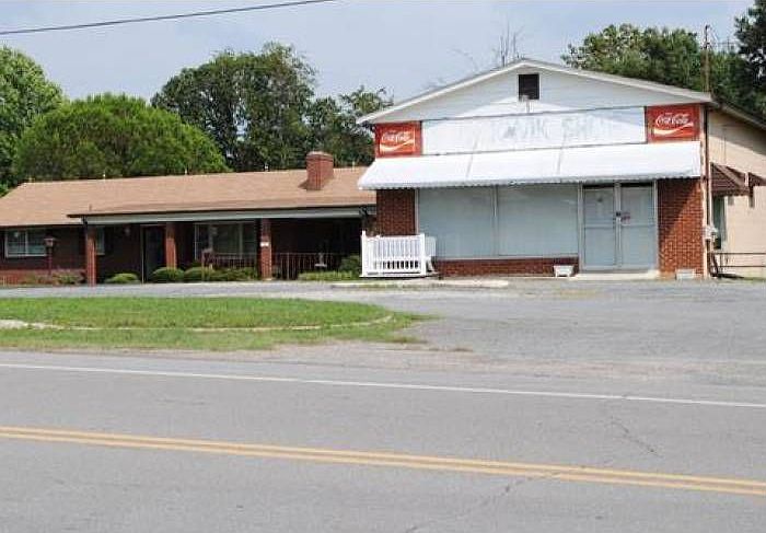 Front of house and store