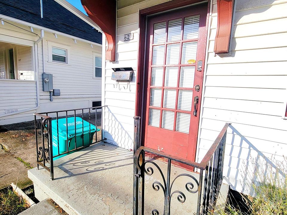 Covered front porch and front door