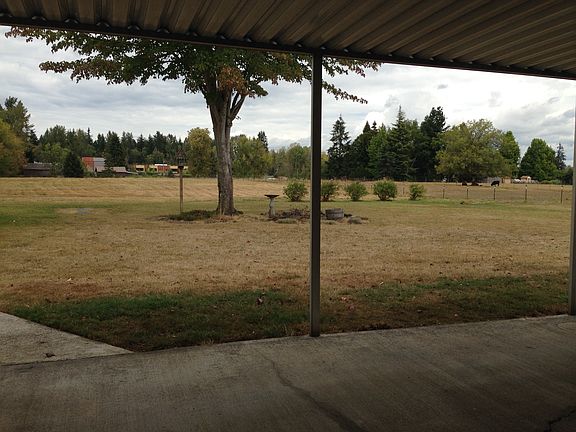 Back yard off of patio