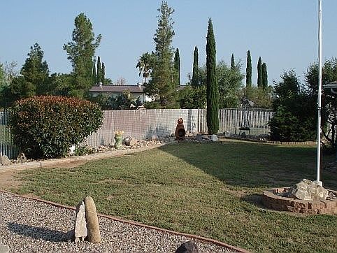 Back Yard with Flag Pole