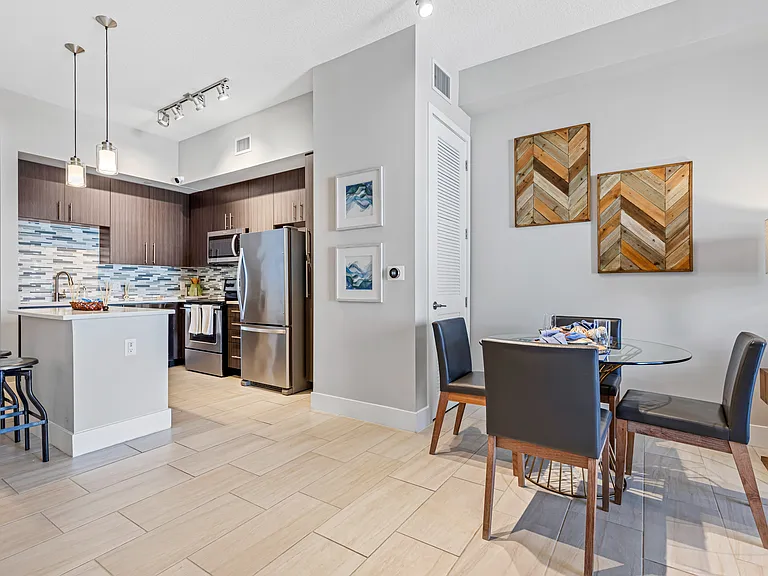Apartment living room in Boca Raton Florida.