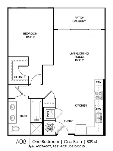 Floor plan A08