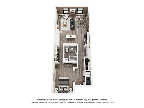 Floor plan 1 Bedroom