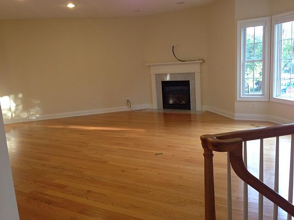 Living room with vaulted celing