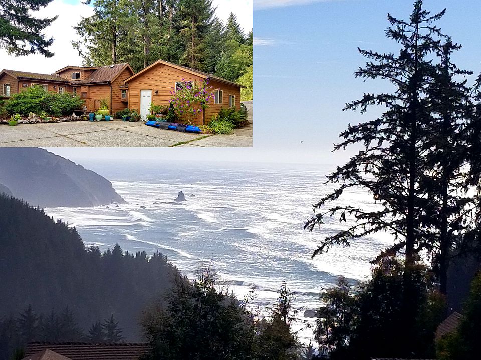 View from deck and drive. 