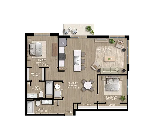 Floor plan Radiant