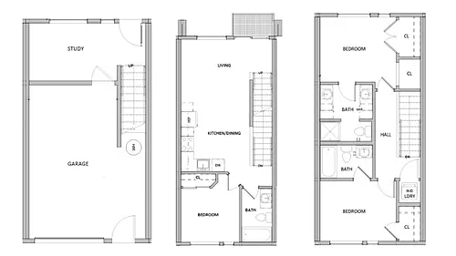 Floor plan 3x3C