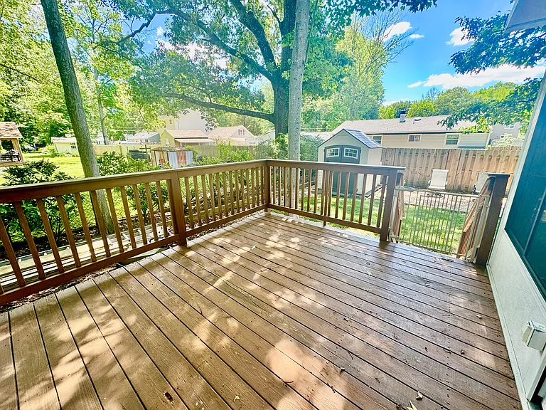Rear deck