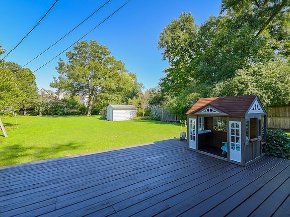 Wood deck, shed and swing set!
