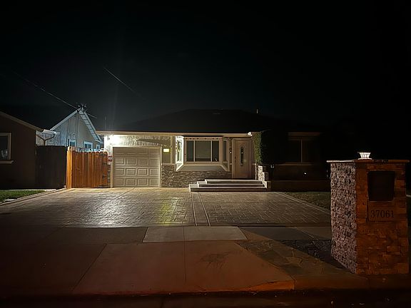 front in the evening