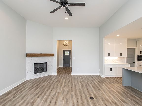 Living Room Fireplace Entry