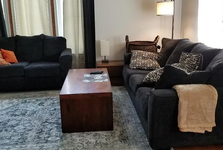 Living room, southern exposure (morning sun)