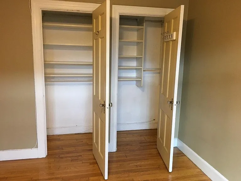 Closets in Room for Rent (complete with closet organizers -- one from California Closets)