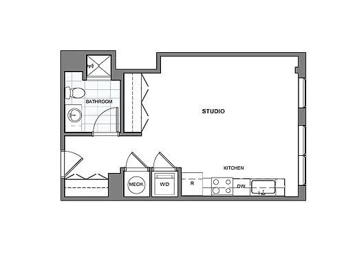 Floor plan Studio