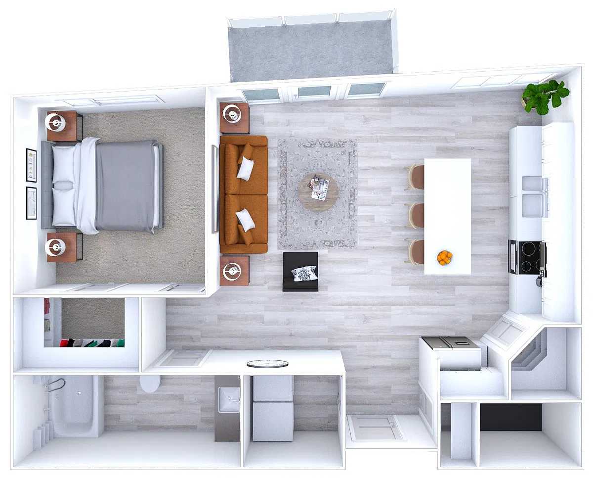 Floor plan The Natural 1x1